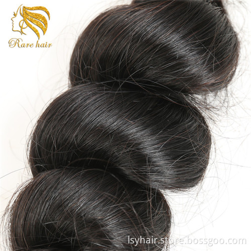 Ali express Luxurious Brazilian Loose Weave Hair Extensions, Customize Logo Own Name Brand Personal Label Hair In Pack